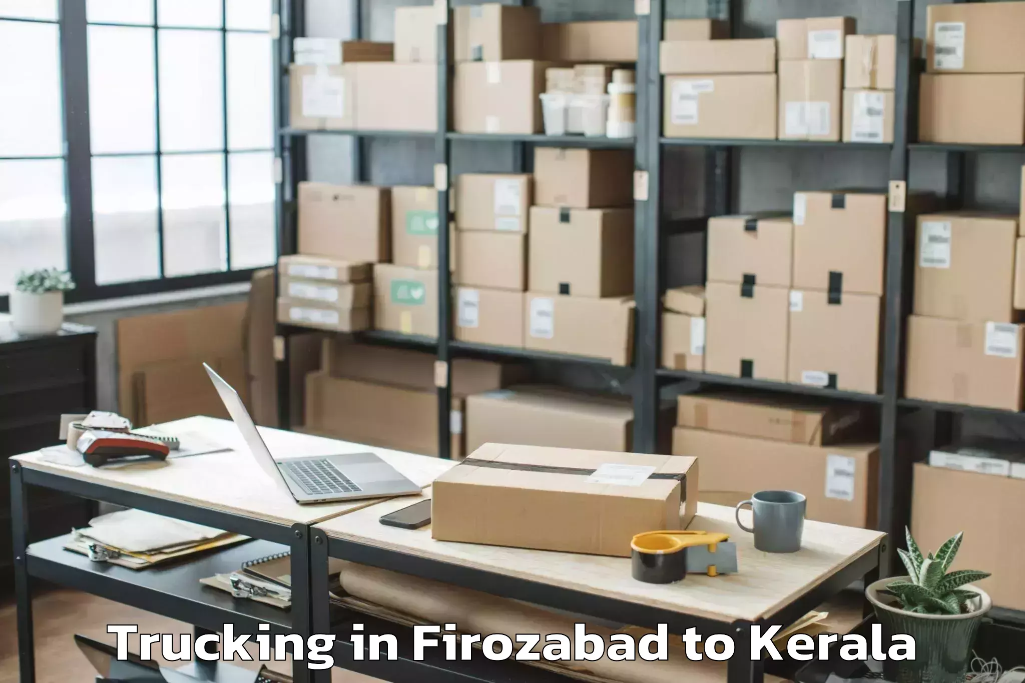 Get Firozabad to Guruvayoor Trucking